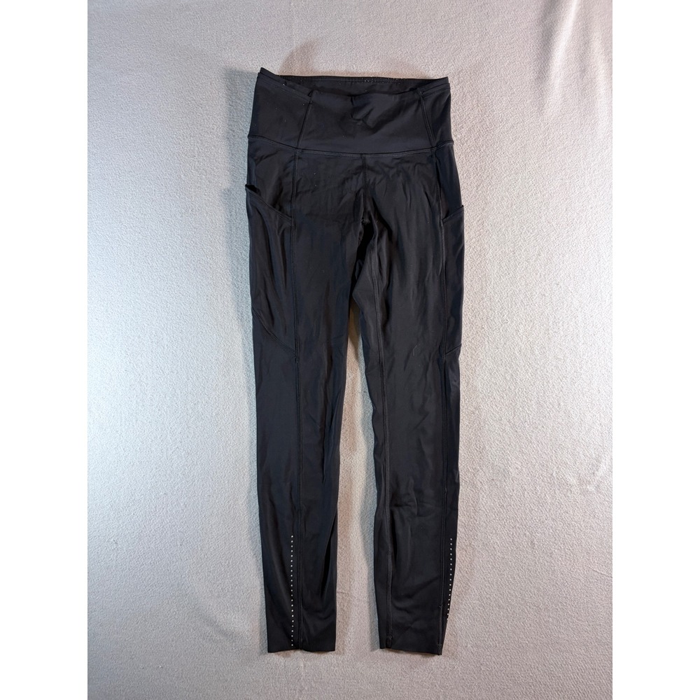 Lululemon Speed Up Tight 28 Full Length Black Leggings Womens Size 4 LW5BJGS